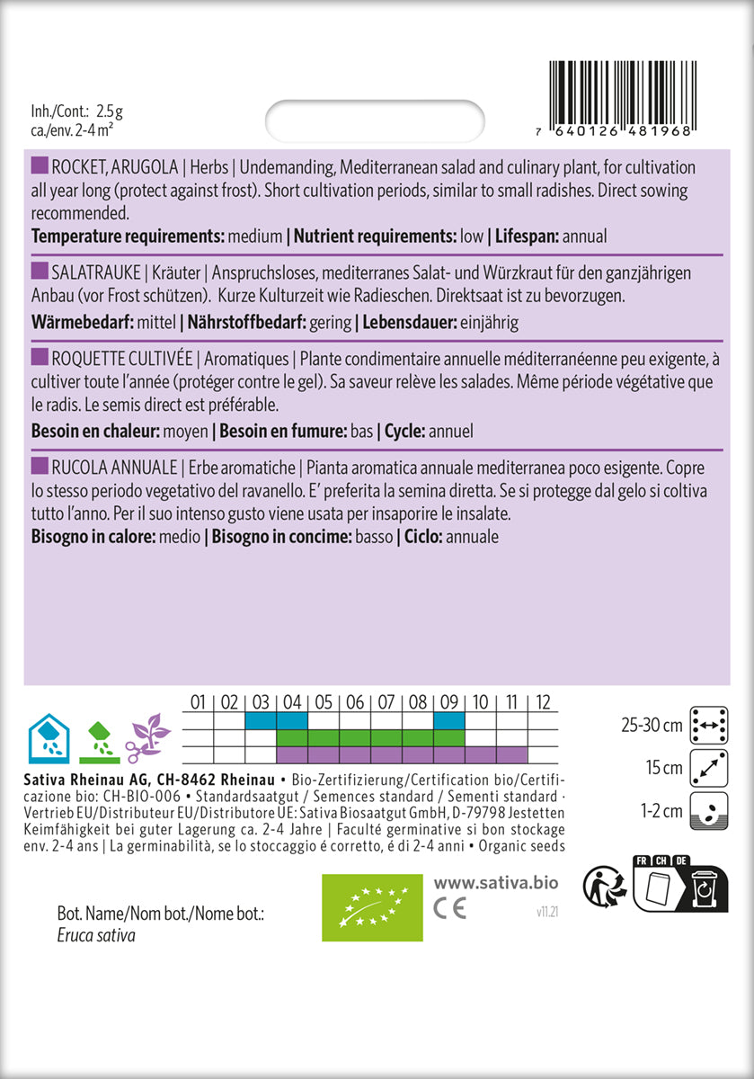 Rucola Almindelig - ØKO