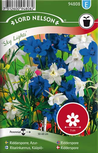 Ridderspore, Sky Lights, bl. farver