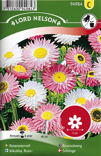 Solvinge, Rose-, bl. farver