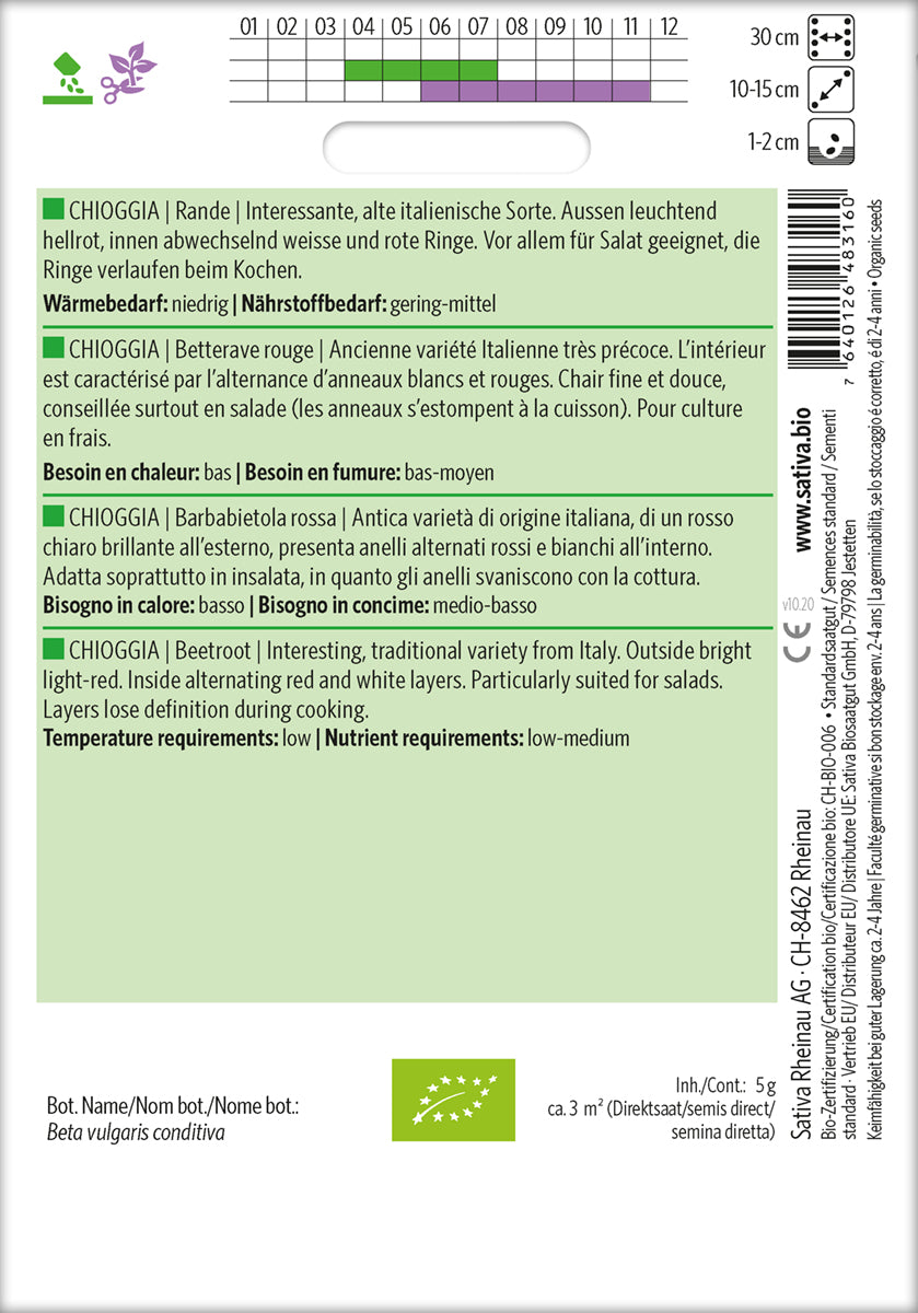 Rødbede - Chioggia - ØKO