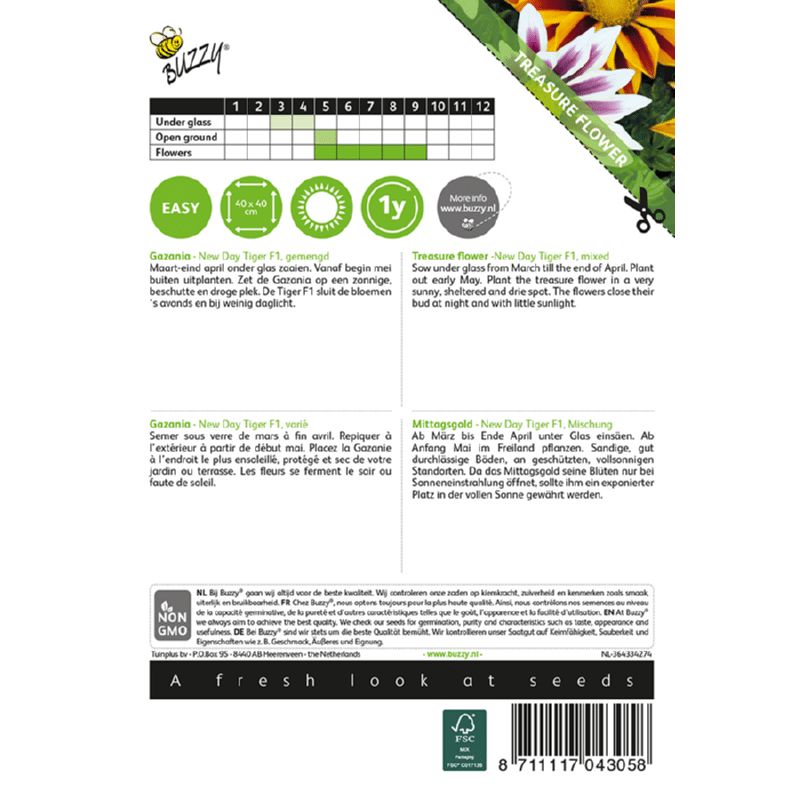 Gazania - New Day Tiger F1