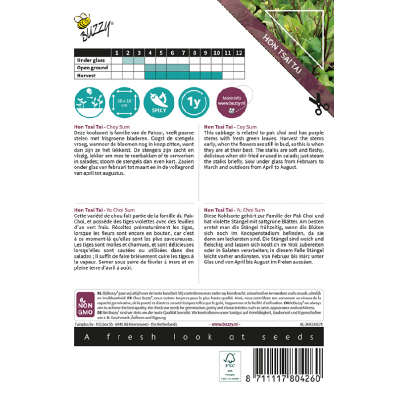 Hon tsai tai - Choy sum purple