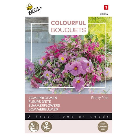 Buket Blomster - Pretty Pink Mix