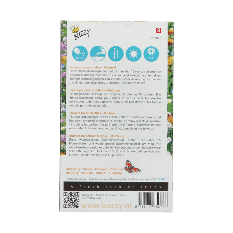 Blomsterblanding - Sommerfugle 15m2