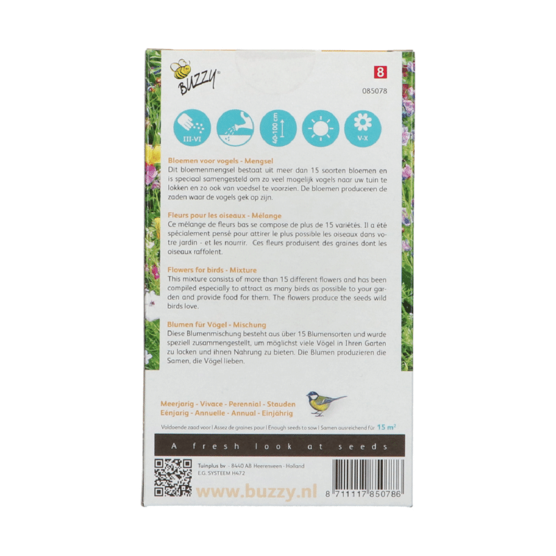 Blomsterblanding - Fugle 15m2