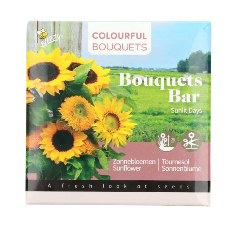 Buket Blomster - Solsikke - Såboks