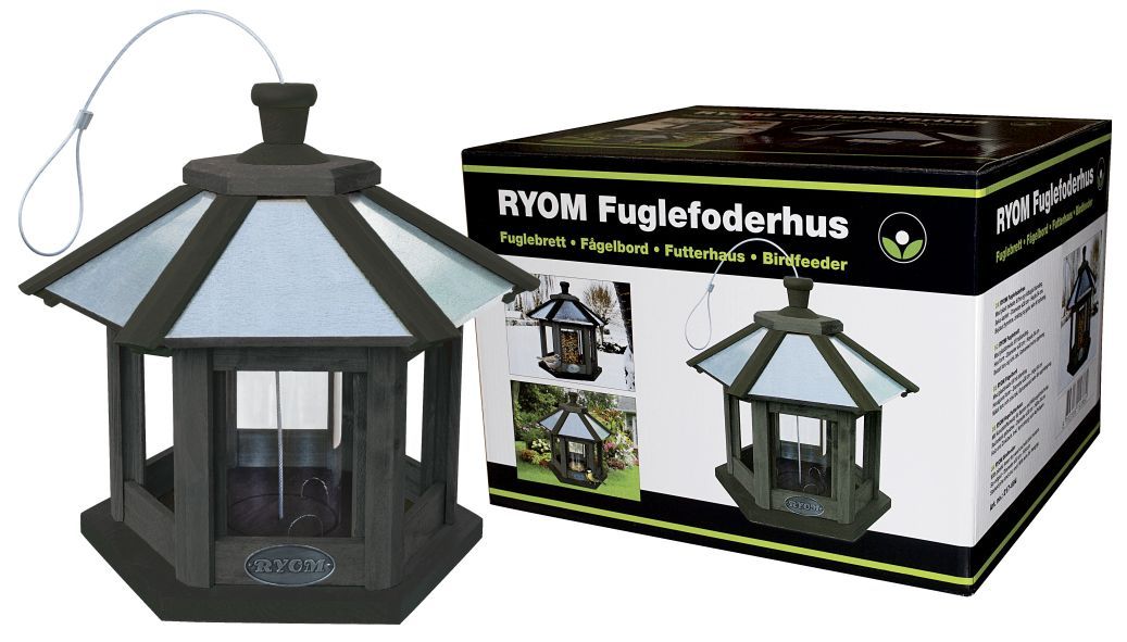 Fuglefoderautomat 6-kantet, 34 cm