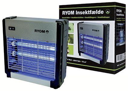 Insektfælde Ryom plast/aluminium 2X 6W 75 M2