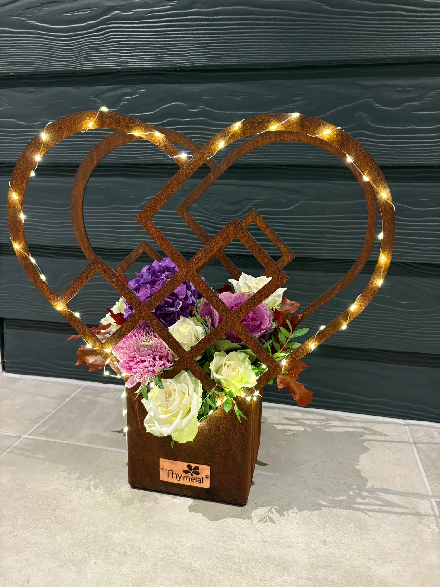 Hjertekrukke i corten stål