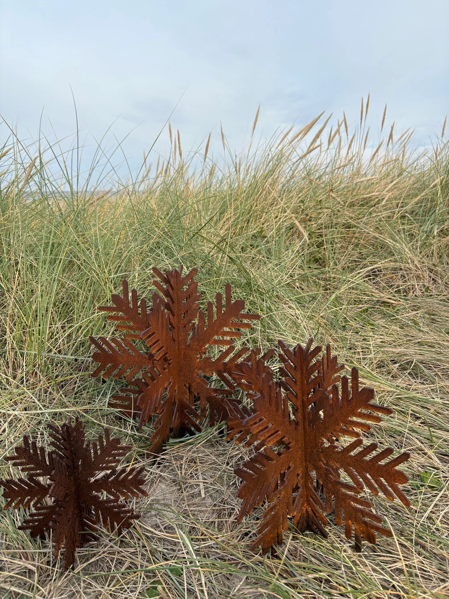 Snefnug i corten stål