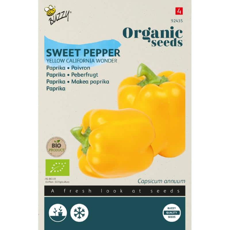 Peberfrugt California Wonder Yellow - ØKO