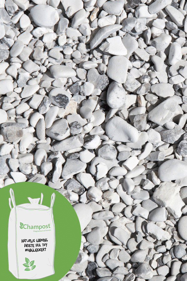 Natursten - Hvid - Bigbag