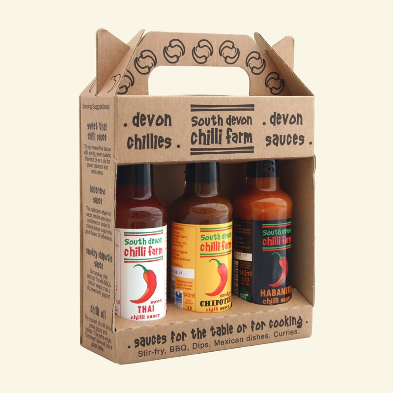 Chili Sauce Gaveæske 3x140ml