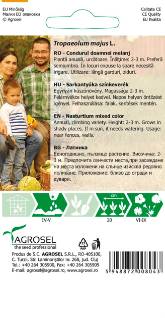 Blomsterkarse - Tropaeolum Majus - PG2