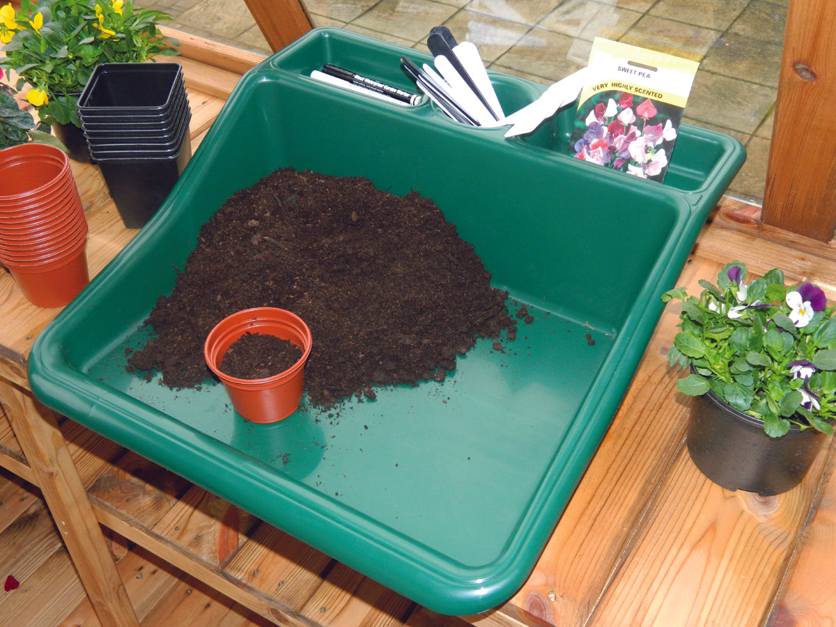 Kompakt Tidy Tray - Hobby bakke - Grøn