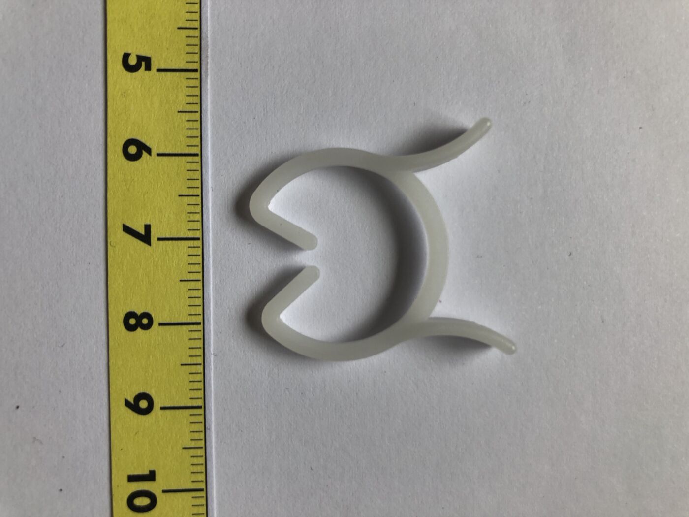 Plastclips til opbinding Hvid 21 mm