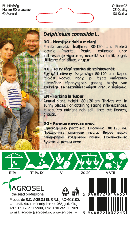 Sommerridderspore - Delphinum consolida L.
