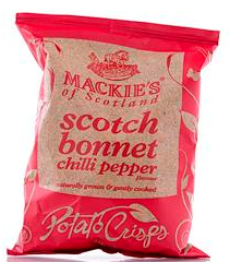 Mackie's Scotch Bonnet chips, 40g.