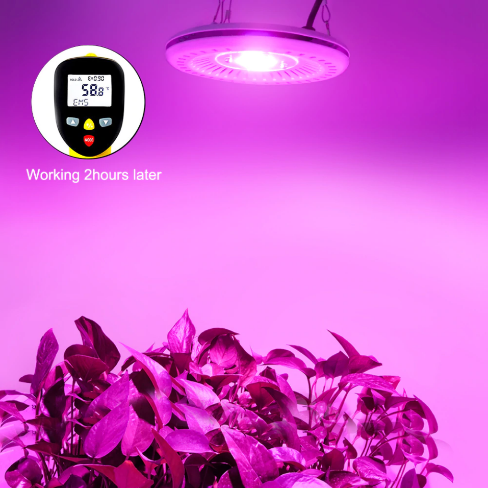 COB Led vækstlys -  100W UFO