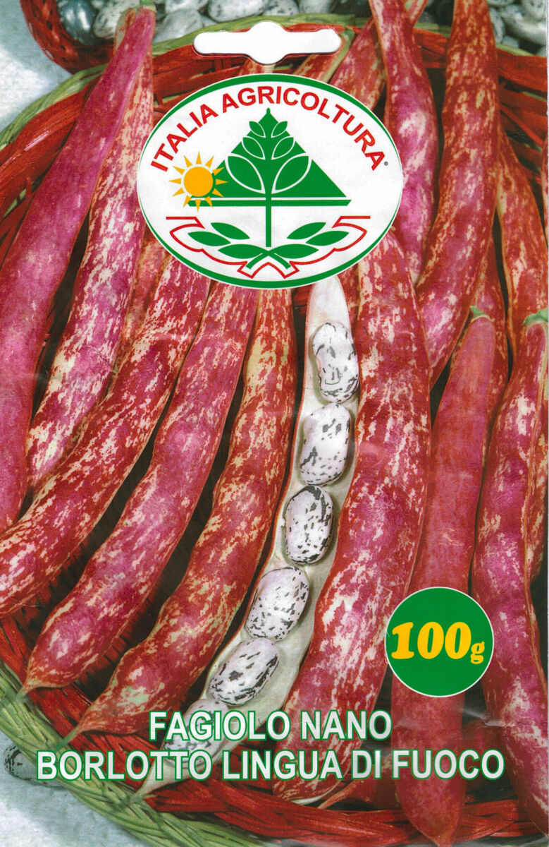Bønne  - Borlotto Lingua di Fucco  Nano - 100 gram