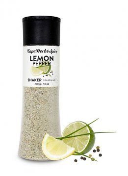 Cape Herb &amp; Spice - Lemon &amp; Black Pepper Shaker 290 gram