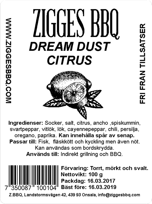 Zigges Dream Dust Citrus