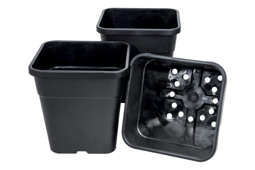 Firkantet TOM-Pot 25 x 25 x 26 cm/11 Liter - 3 stk