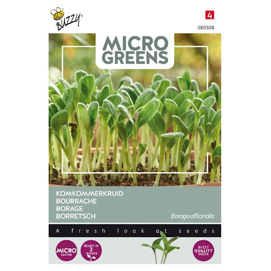 Micro Greens - Hjulkrone - Borago