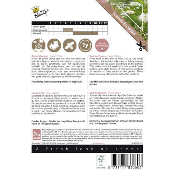 Buket Blomster - Sweet White Mix