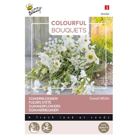 Buket Blomster - Sweet White Mix