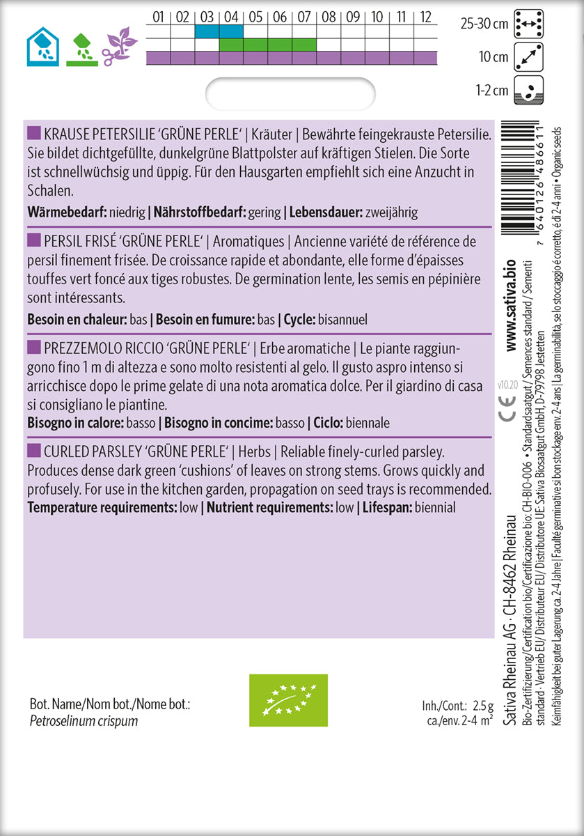 Persille - Krus persille - Grüne Perle - ØKO