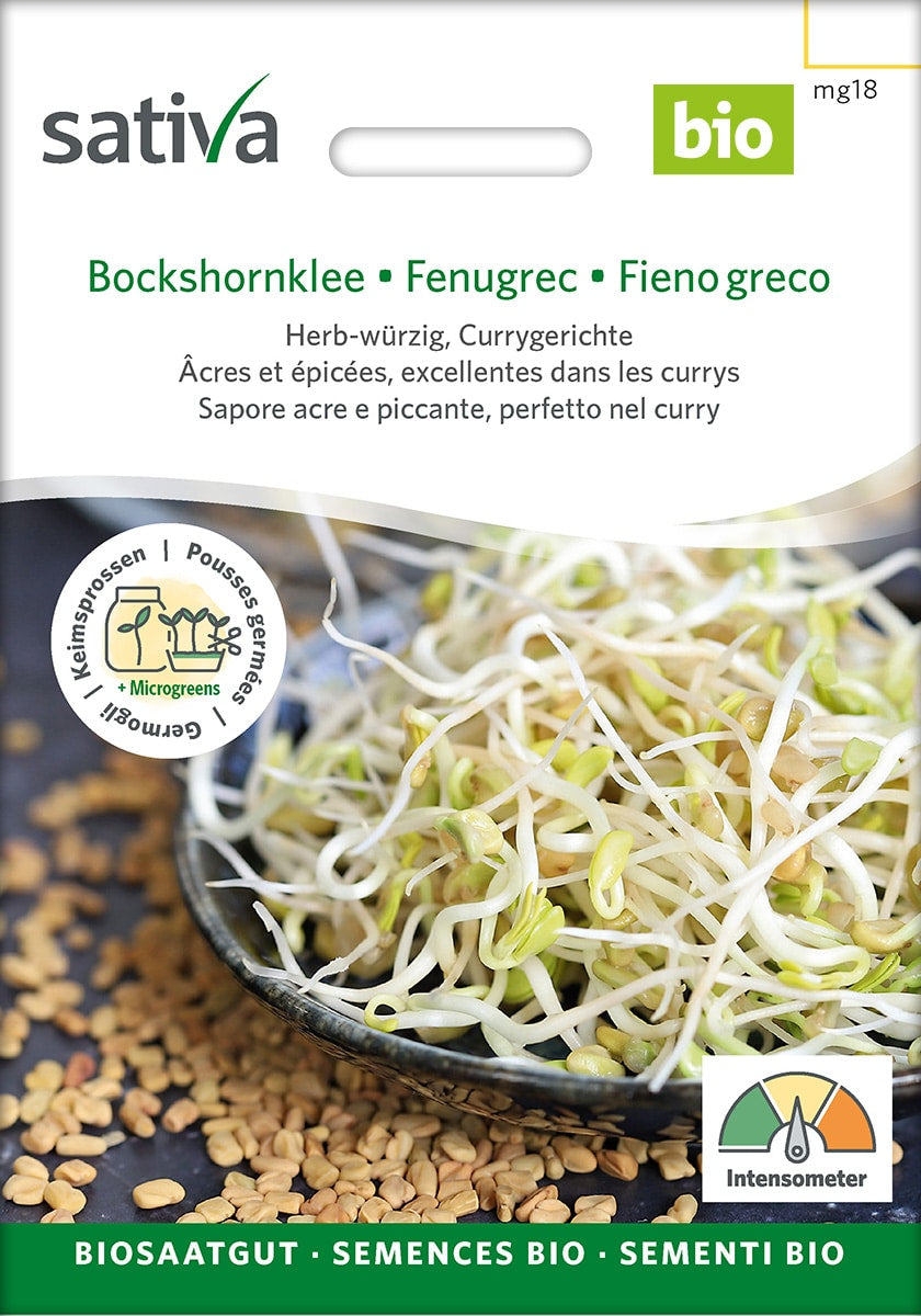 Øko / biodynamisk Bukkehorns spire frø til mikro grønt