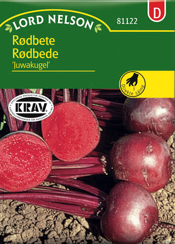 Rødbede, rund, Juwakugel, Organic