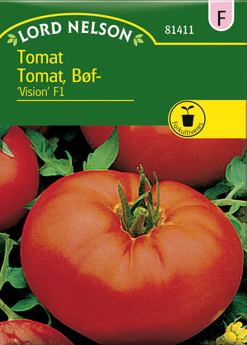 Tomat, Bøf-, Vision F1 – Bjarne's frø og planter