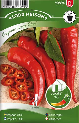 Chilipeber, Cayenne Long Slim