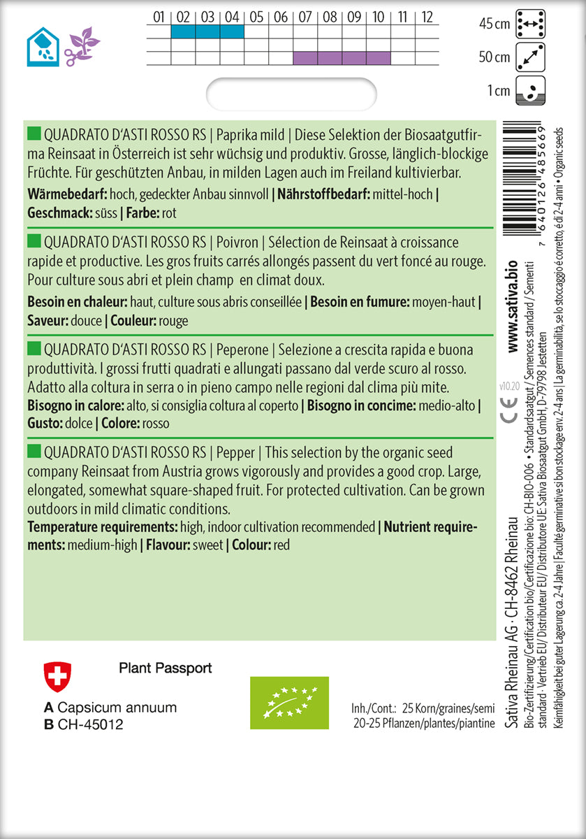 Peberfrugt - Quadrato D'asti Rosso Rs - ØKO