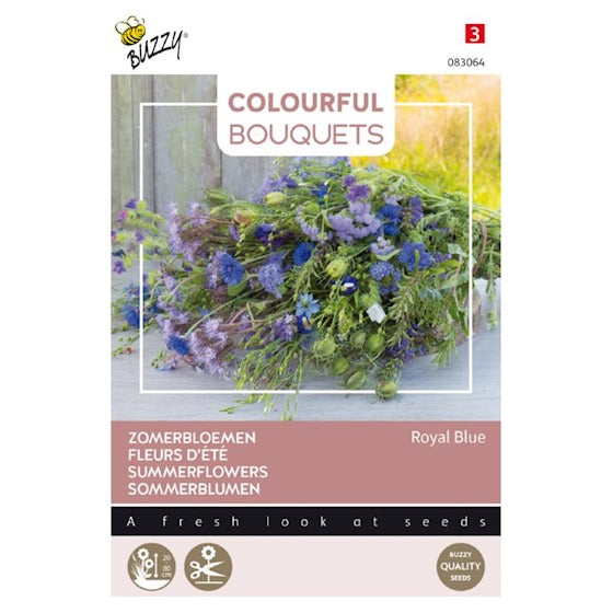 Buket Blomster - Royal Blue Mix