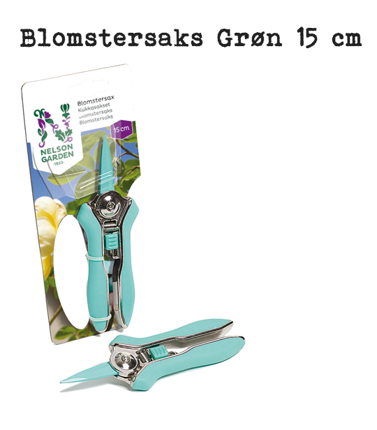 Blomstersaks - Grøn - 15 cm