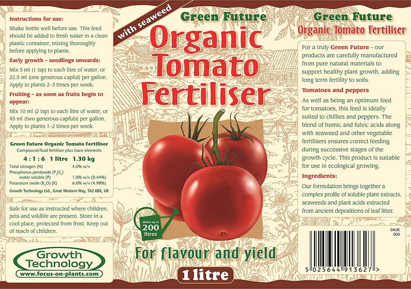 GT Green Future Organic Tomato Feed
