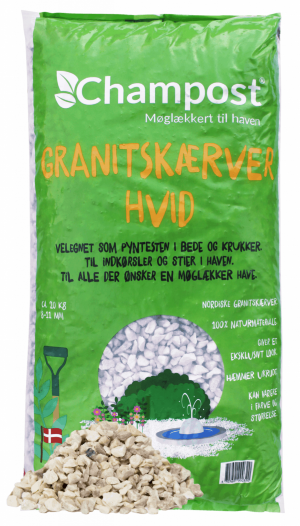 Granit Skærver - Hvid