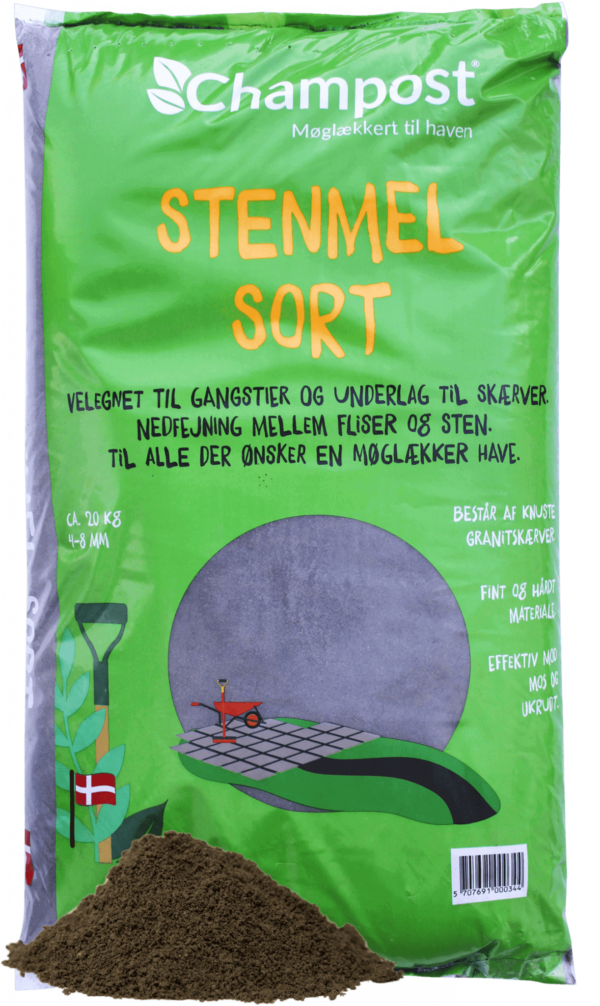 Stenmel - Sort - Bigbag