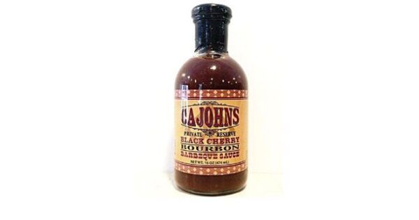 CaJohns Black Cherry Bourbon BBQ sauce