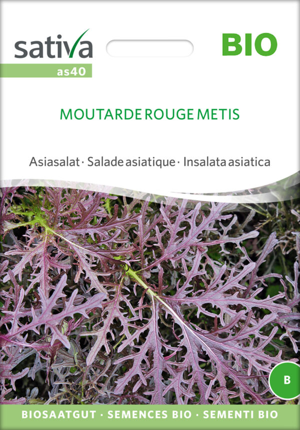 Salat - Asiatisk - Moutarde Rouge Metis - ØKO