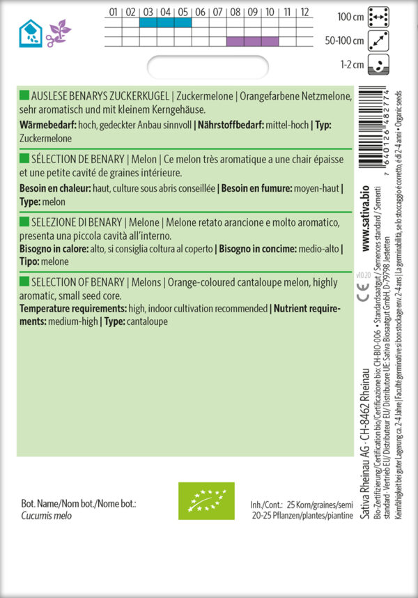 Melon - Selection Of Benary - ØKO - Billede 2