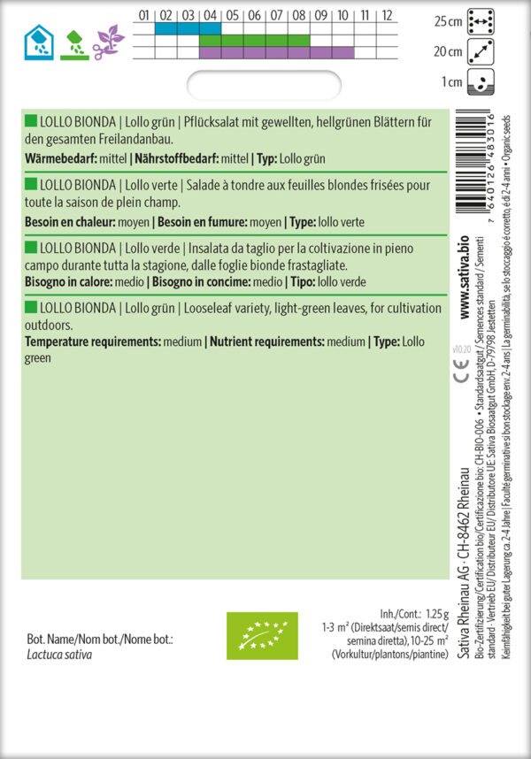 Salat - Lollo Bionda - ØKO - Billede 2