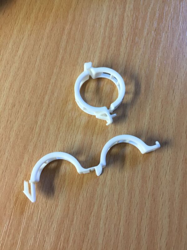 'Tomat-clips' Hvid - 21mm
