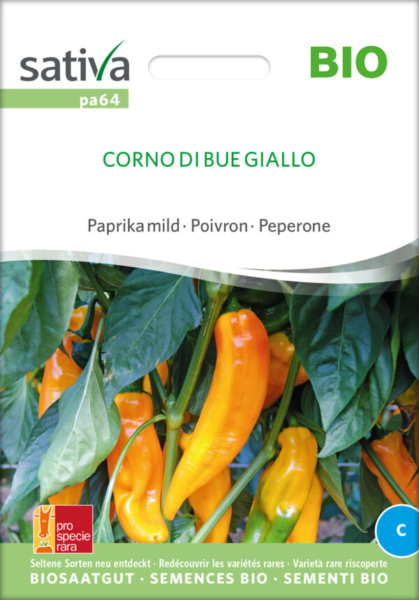 Peberfrugt - Corno Di Bue Giallo - ØKO