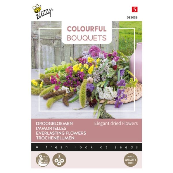 Buket Blomster - Elegante tørrede blomster