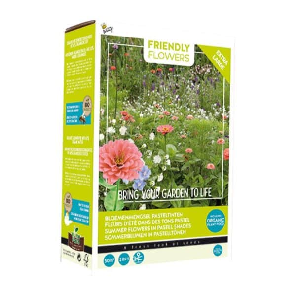 Blomsterblanding - XL - Pastelfarver 50m2