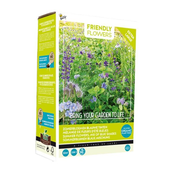 Blomsterblanding - XL - Sommerblomster Blå 50m2